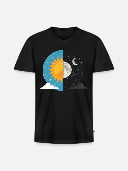 Easter Eostre Pagan Spring - Men's Premium Organic T-shirt with V-neck - black