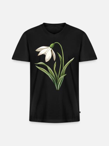 Easter Eostre Pagan Spring - Men's Premium Organic T-shirt with V-neck - black