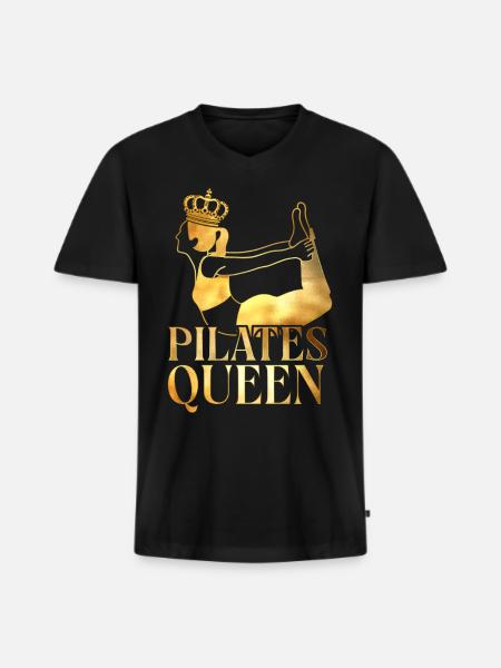 Pilates Instructor Teacher Pilates - Men's Premium Organic T-shirt with V-neck - black