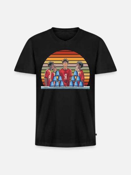 Stacking Cups Speed Stacker - Men's Premium Organic T-shirt with V-neck - black