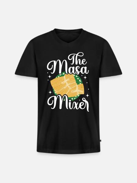 Cuisine mexicaine Tamale - T-shirt encolure en V Premium bio Homme - noir