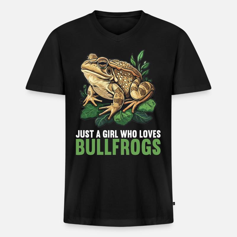 Ochsenfrösche Ochsenfrosch - Männer Premium Bio T-Shirt mit V-Ausschnitt - Schwarz