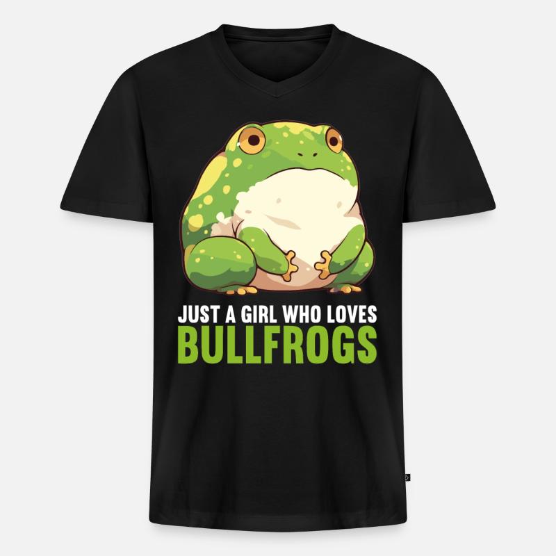 Ochsenfrösche Ochsenfrosch - Männer Premium Bio T-Shirt mit V-Ausschnitt - Schwarz