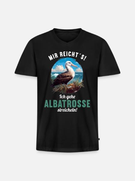 Albatross Albatrosse Albatros - Men's Premium Organic T-shirt with V-neck - black