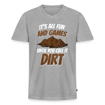 Dear Soil Science Agricultural Scientist - Men's Premium Organic T-shirt with V-neck - heather grey - Front