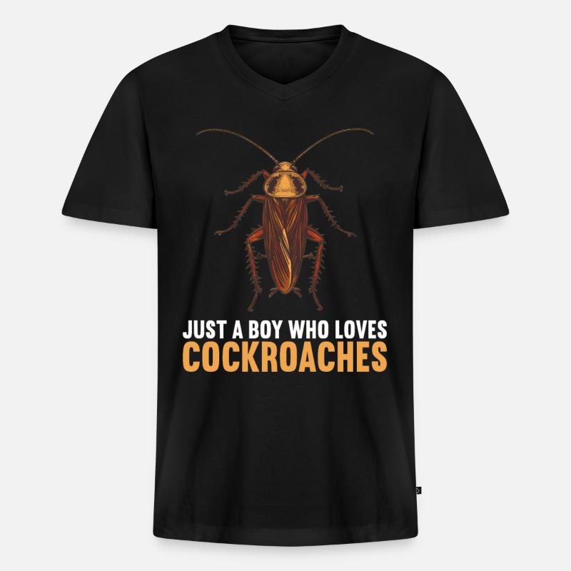 Cockroach Kakerlaken Kakerlake - Männer Premium Bio T-Shirt mit V-Ausschnitt - Schwarz