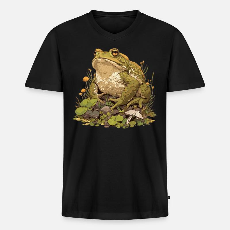 Toad Toads Toad - Men's Premium Organic T-shirt with V-neck - black