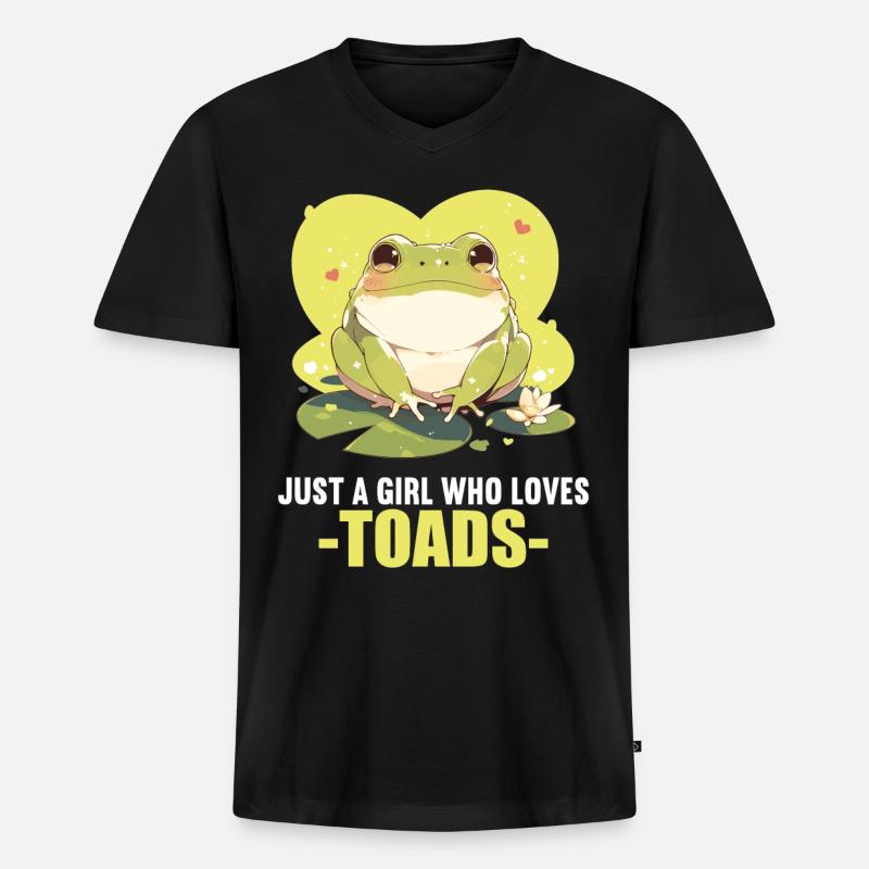 Toad Toads Toad - Men's Premium Organic T-shirt with V-neck - black