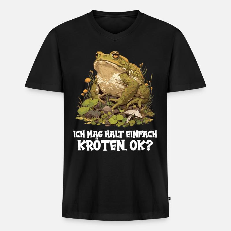 Toad Toads Toad - Men's Premium Organic T-shirt with V-neck - black