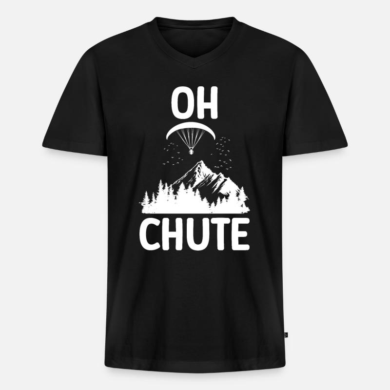 Paramotoring paramotoring - Men's Premium Organic T-shirt with V-neck - black