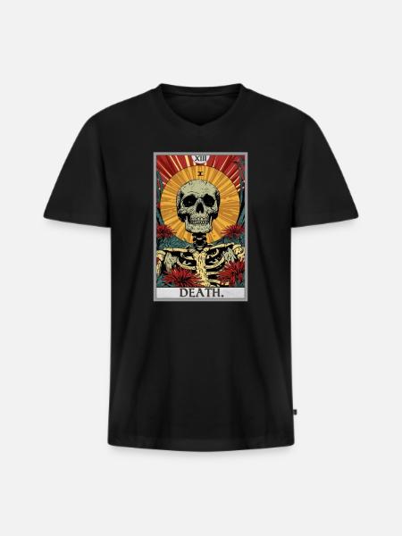 Tarot Card Tarot Card Death - Men's Premium Organic T-shirt with V-neck - black