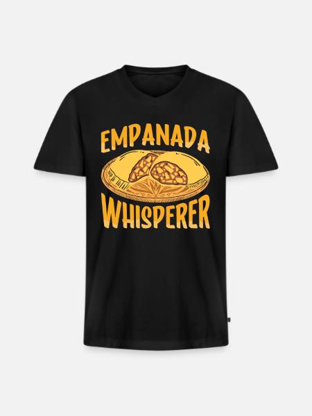 Empanada mexicaine vénézuélienne - T-shirt encolure en V Premium bio Homme - noir