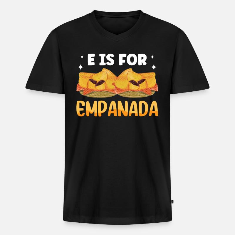 Mexikanisch Venezolanisch Empanada - Männer Premium Bio T-Shirt mit V-Ausschnitt - Schwarz