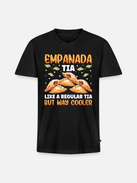Mexican Venezuelan Empanada - Men's Premium Organic T-shirt with V-neck - black