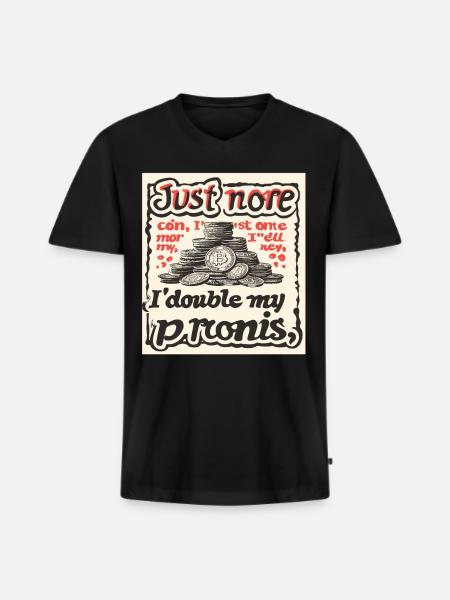 Münzsammler-definition Numismatik - Männer Premium Bio T-Shirt mit V-Ausschnitt - Schwarz