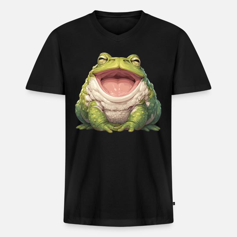 Toad Toads Toad - Men's Premium Organic T-shirt with V-neck - black