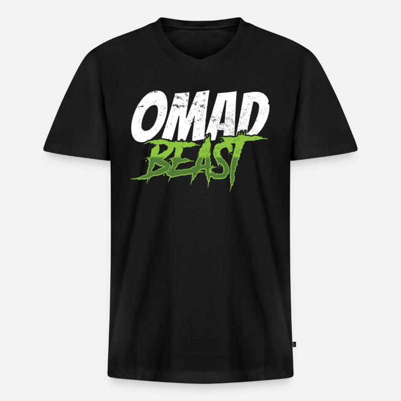 Intermittierendes Fasten Abnehmen - Männer Premium Bio T-Shirt mit V-Ausschnitt - Schwarz