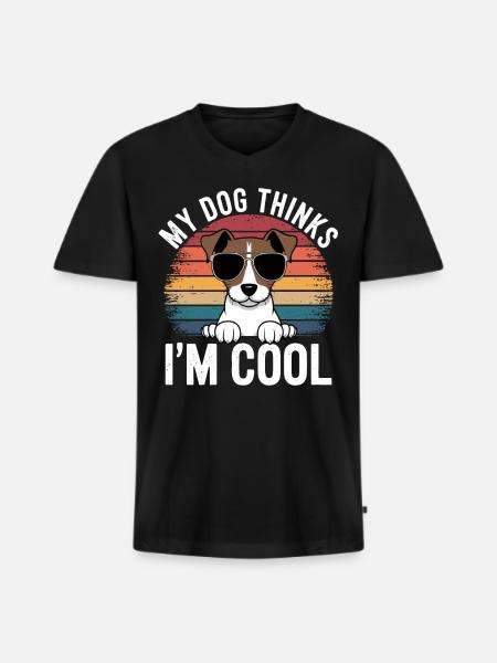 Jack Russell Terrier Owner - Men's Premium Organic T-shirt with V-neck - black