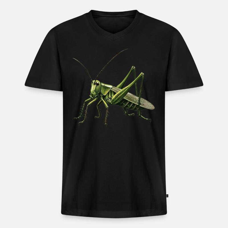 Grillen Grille - Männer Premium Bio T-Shirt mit V-Ausschnitt - Schwarz