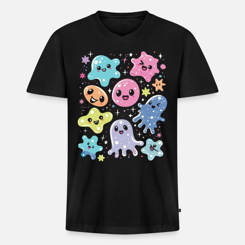 Händedesinfektionsmittel Händewaschen - Männer Premium Bio T-Shirt mit V-Ausschnitt - Schwarz