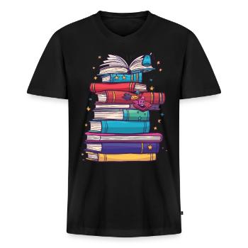 phonemisPhonemic consciousness science - Men's Premium Organic T-shirt with V-neck - black - Front - Nico (187cm)