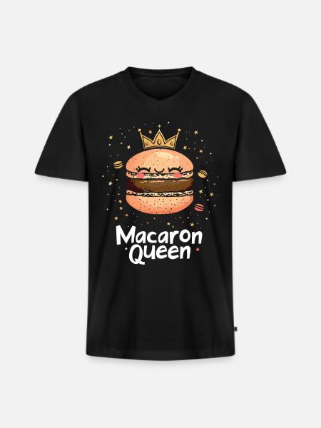 Macaron lovers Macaron Baker - Men's Premium Organic T-shirt with V-neck - black