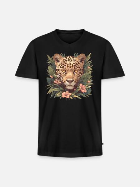 Jaguars Jaguar - Men's Premium Organic T-shirt with V-neck - black