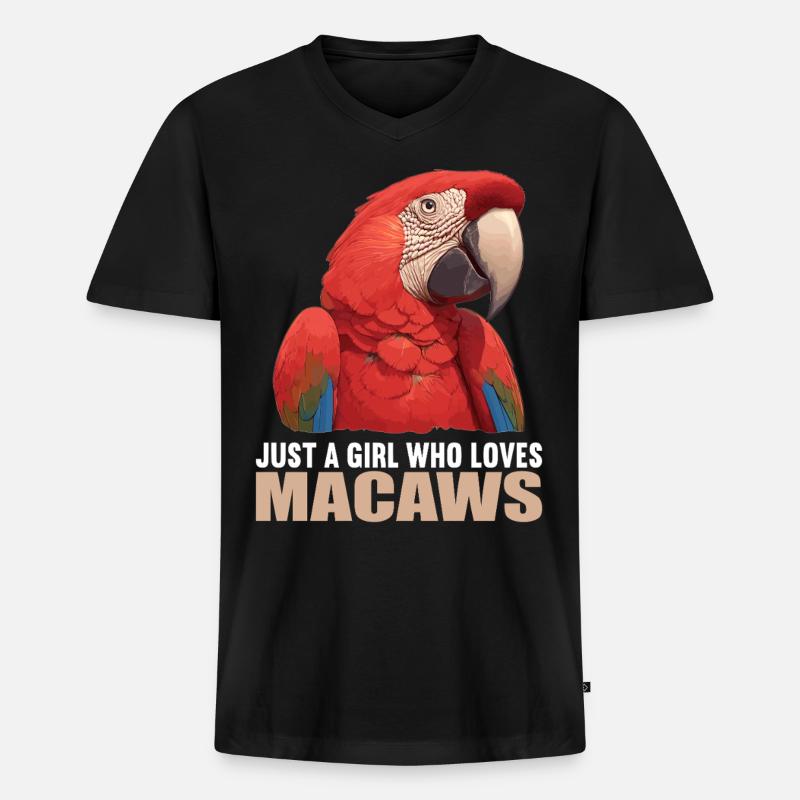 Aras Ara - Männer Premium Bio T-Shirt mit V-Ausschnitt - Schwarz