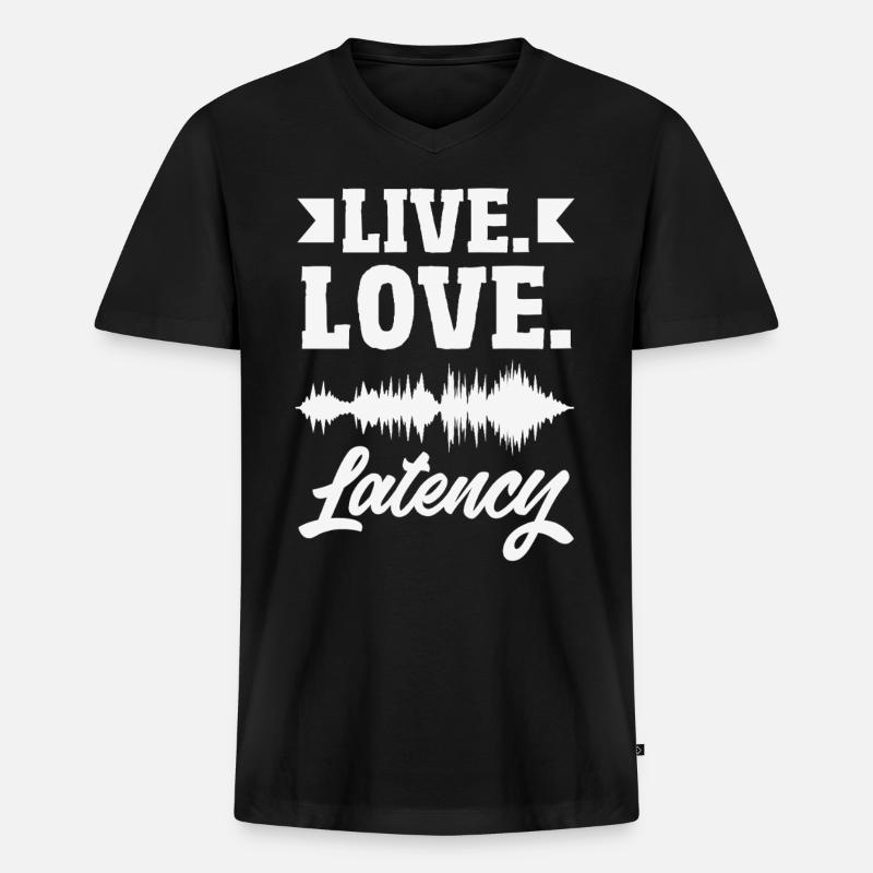Lustiger Audiovisueller Techniker AV Tec - Männer Premium Bio T-Shirt mit V-Ausschnitt - Schwarz