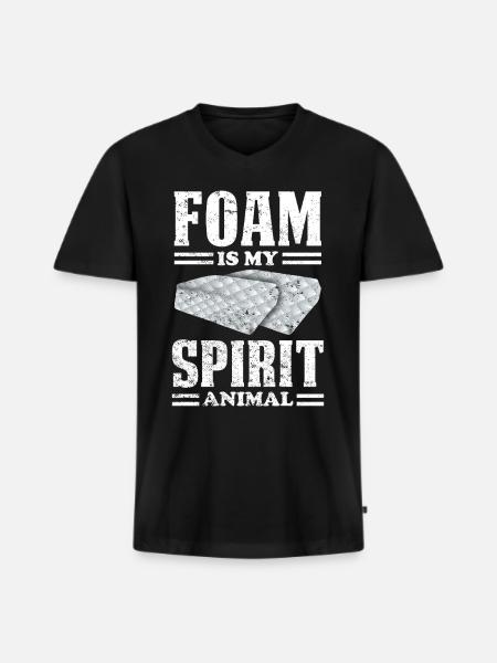 Restauratorin Polstermöbel - Männer Premium Bio T-Shirt mit V-Ausschnitt - Schwarz