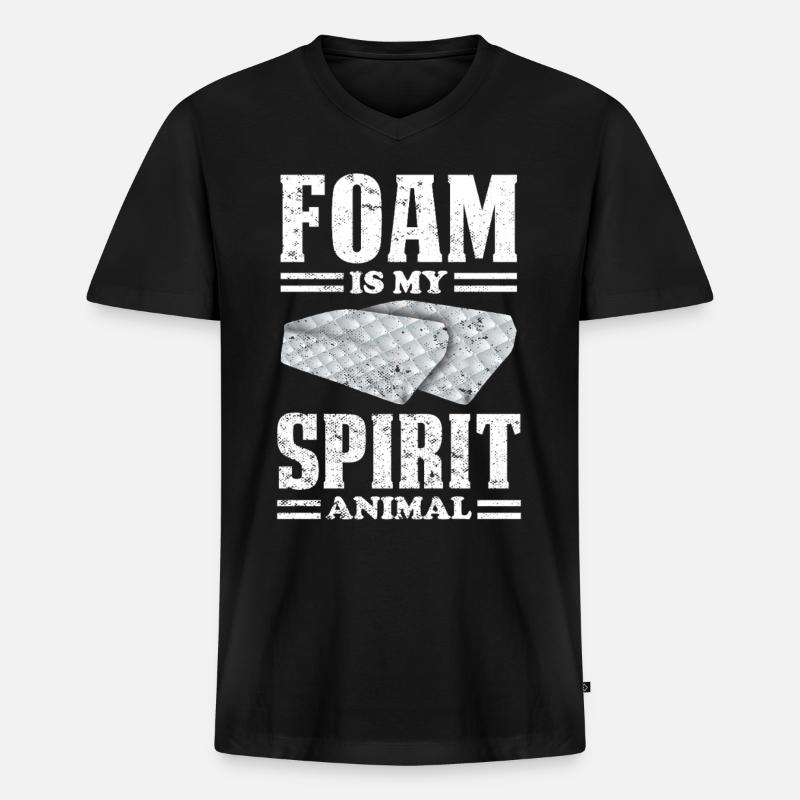 Restauratorin Polstermöbel - Männer Premium Bio T-Shirt mit V-Ausschnitt - Schwarz