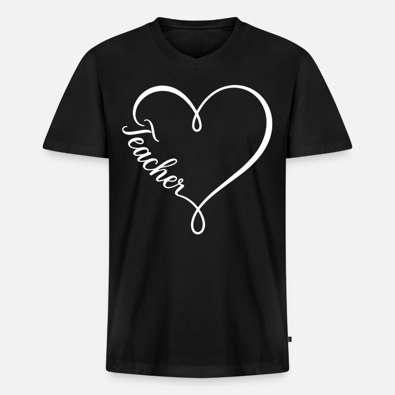 Professor – Professor - Männer Premium Bio T-Shirt mit V-Ausschnitt - Schwarz