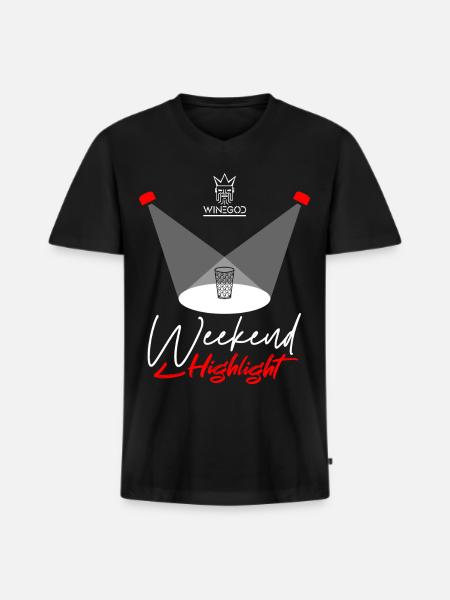 Wine Spritzer Weekend Highlight - Men's Premium Organic T-shirt with V-neck - black