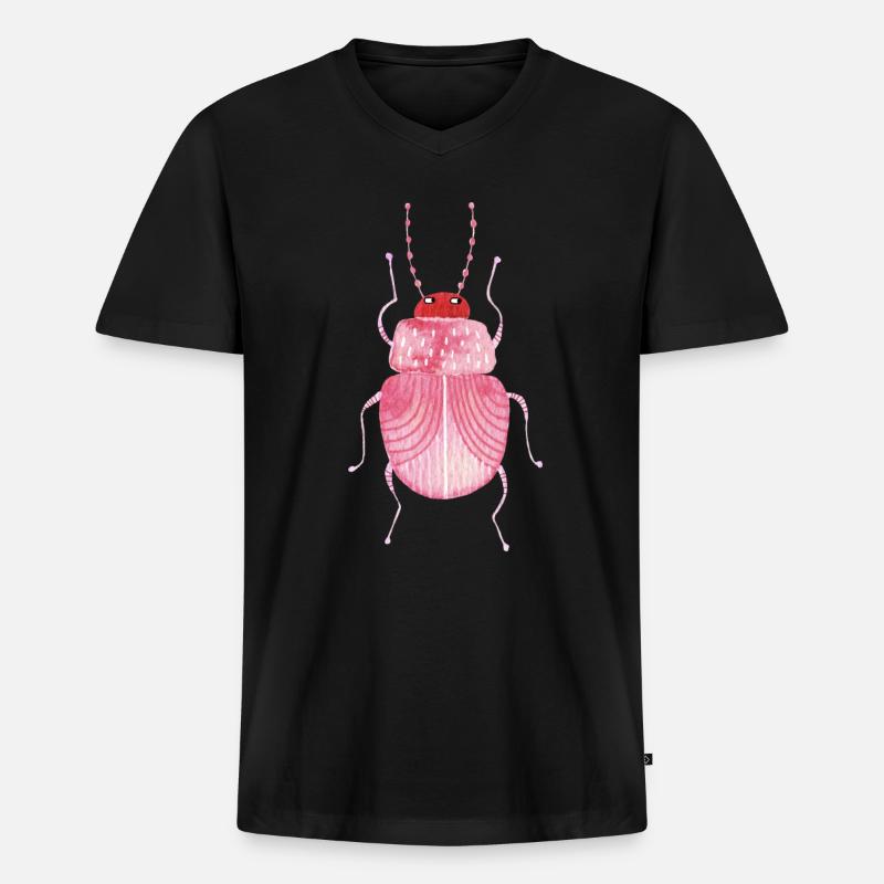 Sarkastischer - Männer Premium Bio T-Shirt mit V-Ausschnitt - Schwarz