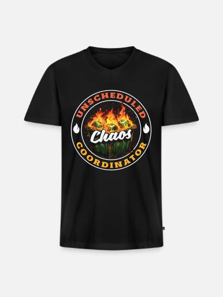Dumpster Fire Response Team Leader - Men's Premium Organic T-shirt with V-neck - black