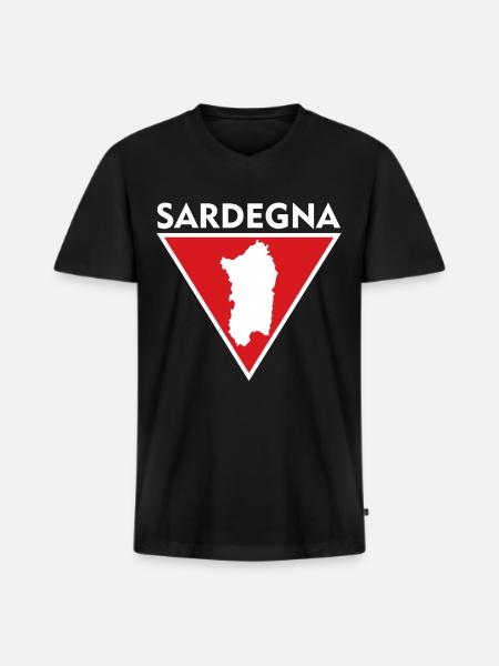 Sardegna Sardinia Italy Sardinia - Men's Premium Organic T-shirt with V-neck - black