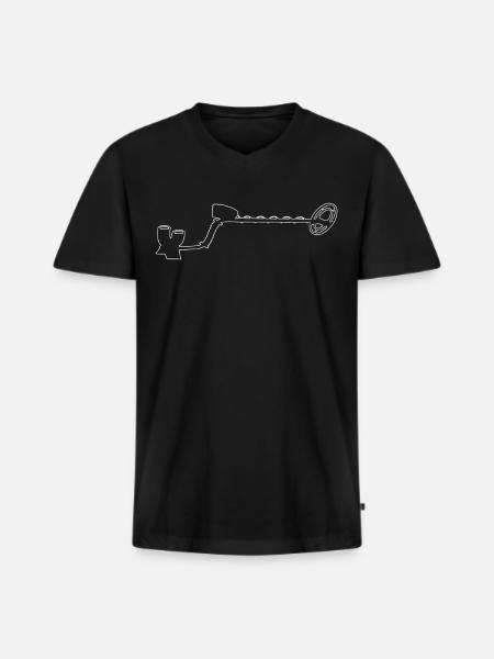 Probe Detector Prober Sondler - Men's Premium Organic T-shirt with V-neck - black