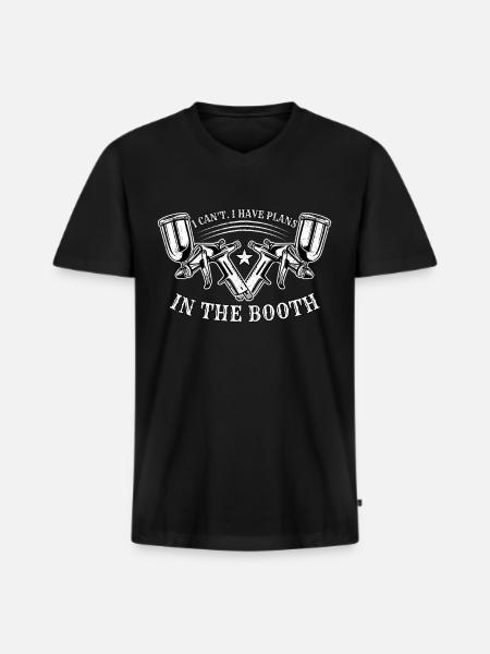 Autolackierer Fahrzeuglackierer Lackiererei - Männer Premium Bio T-Shirt mit V-Ausschnitt - Schwarz