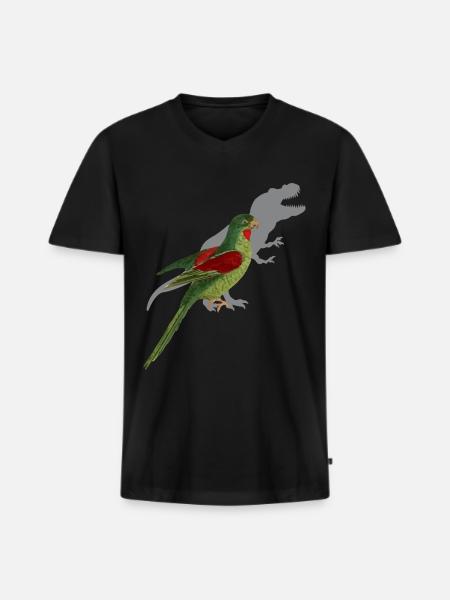 Parakeet Funny saying - Men's Premium Organic T-shirt with V-neck - black