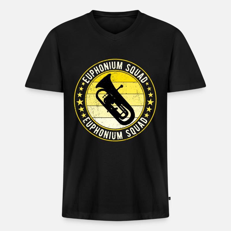 Euphonium Eufonium Euphonist - Men's Premium Organic T-shirt with V-neck - black