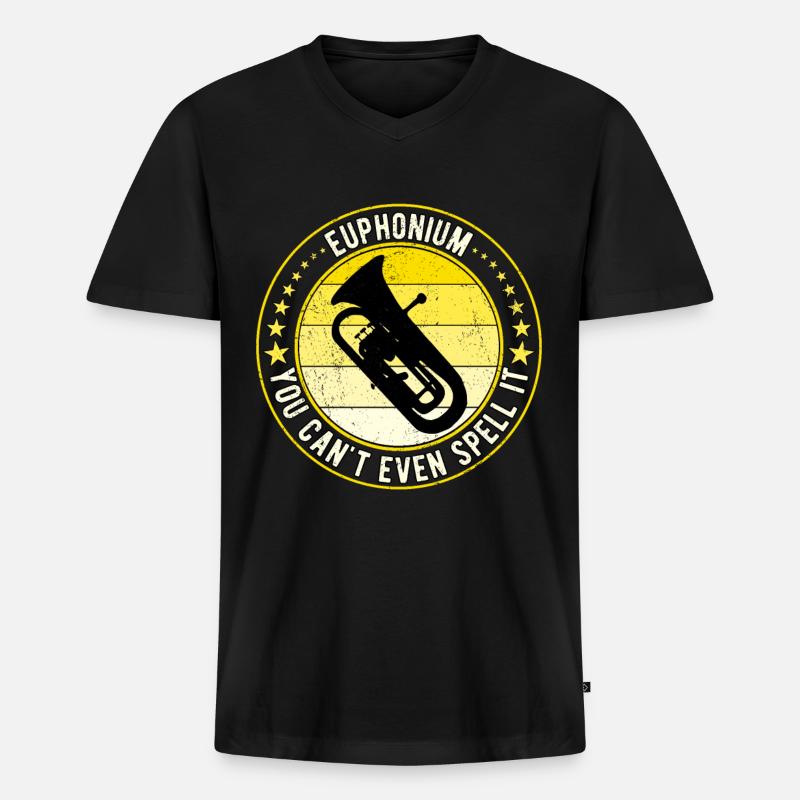 Euphonium Eufonium Euphonist - Männer Premium Bio T-Shirt mit V-Ausschnitt - Schwarz