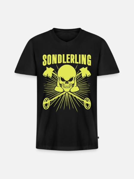 Probes Metal Detector Sondlerling - Men's Premium Organic T-shirt with V-neck - black