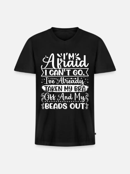 Beading Designs for Beader - Men's Premium Organic T-shirt with V-neck - black