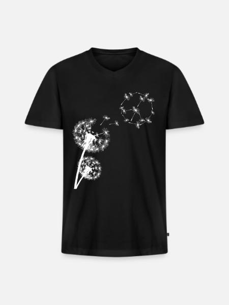 Pacifisme Pacifisme Pacifiste - T-shirt encolure en V Premium bio Homme - noir