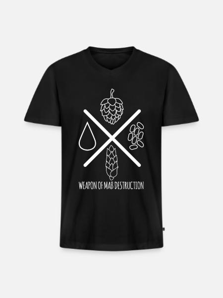 Beer Brewers Drink Beer Drinkers - Men's Premium Organic T-shirt with V-neck - black