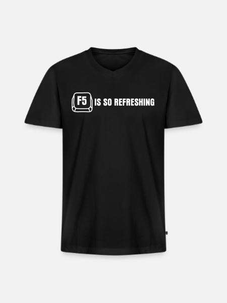 Programmer Computer Scientist Admin - Men's Premium Organic T-shirt with V-neck - black