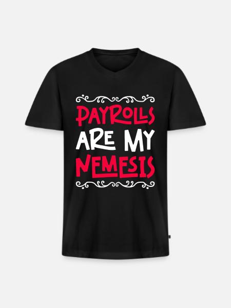 HR Manager Personalmanager - Männer Premium Bio T-Shirt mit V-Ausschnitt - Schwarz