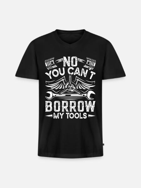Love Airplane aviation - Men's Premium Organic T-shirt with V-neck - black
