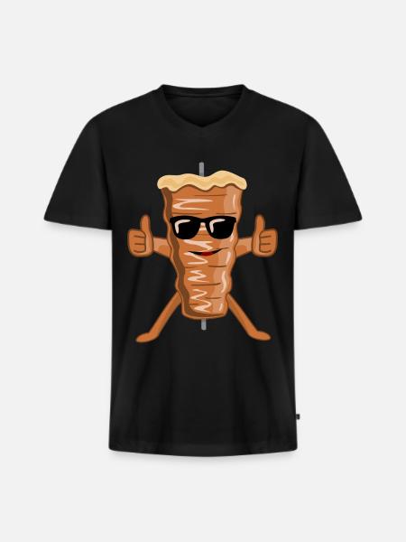 Döner sunglasses kebab kebab - Men's Premium Organic T-shirt with V-neck - black