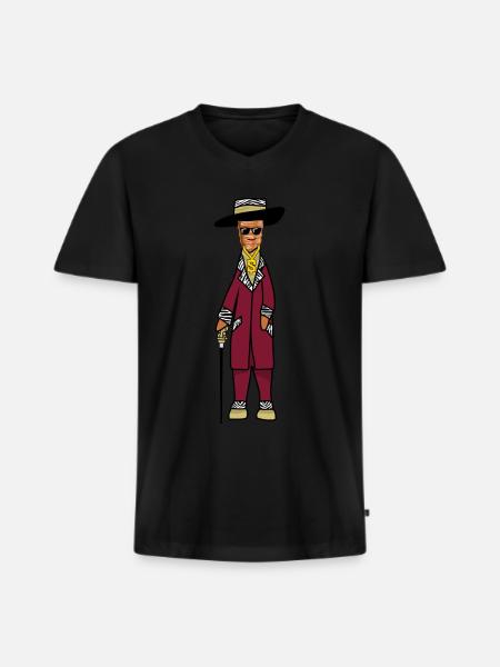 Döner Pimp Dönersskeß Kebab - Men's Premium Organic T-shirt with V-neck - black